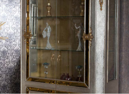 Display cases Glass Wardrobe Display case Living room Wood Sideboard Italian style